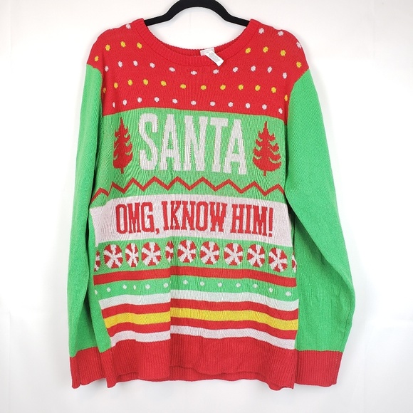 omg santa sweater